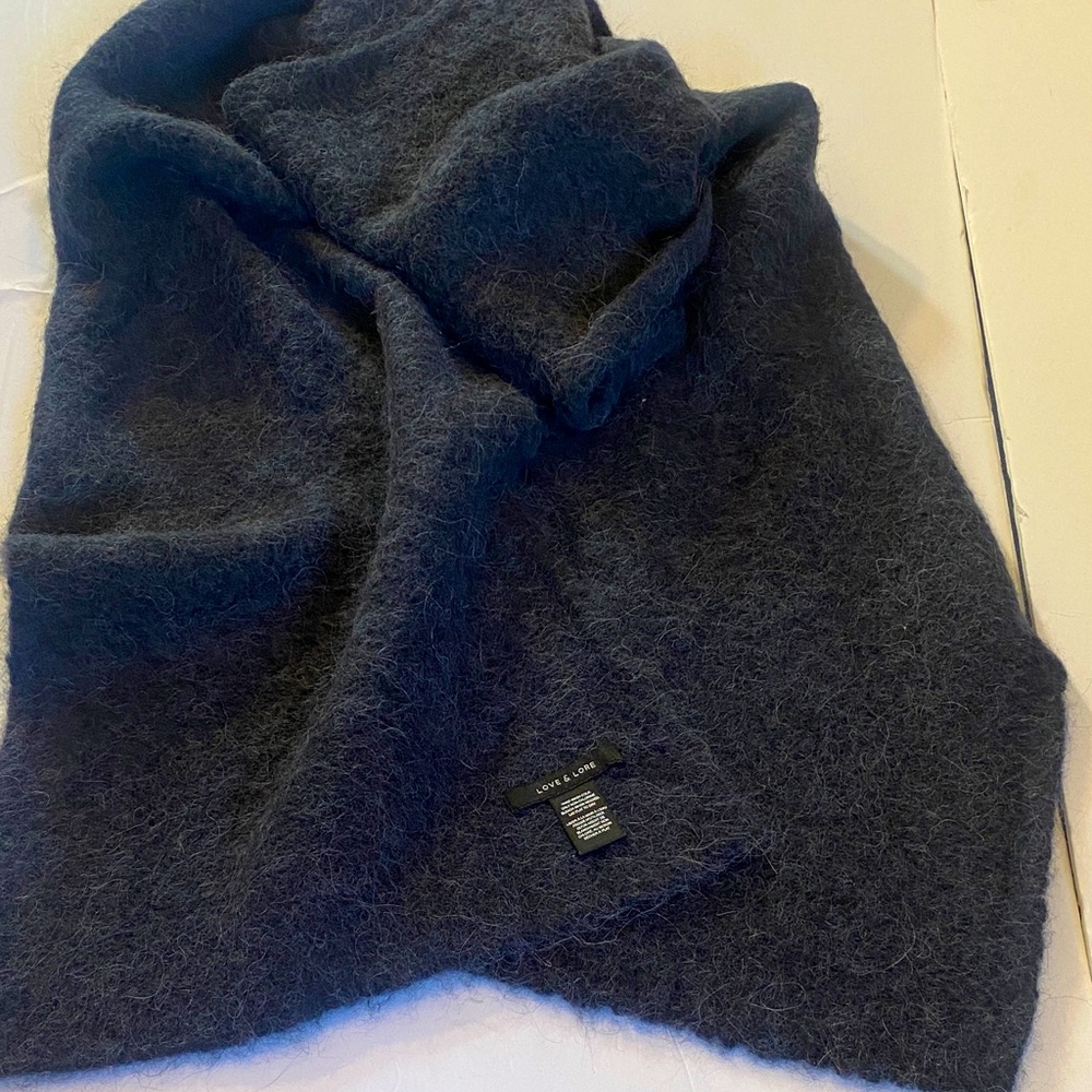 Love & Lore Alpaca Blend Navy Scarf